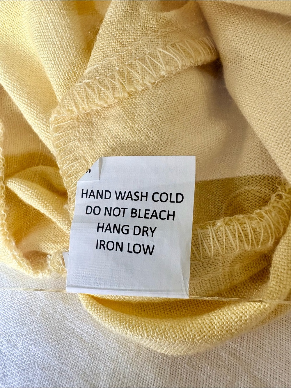 Sienna Sky Yellow Linen Blend Wide Leg Pants M Pull On Coastal Resort NWOT - Picture 11 of 13